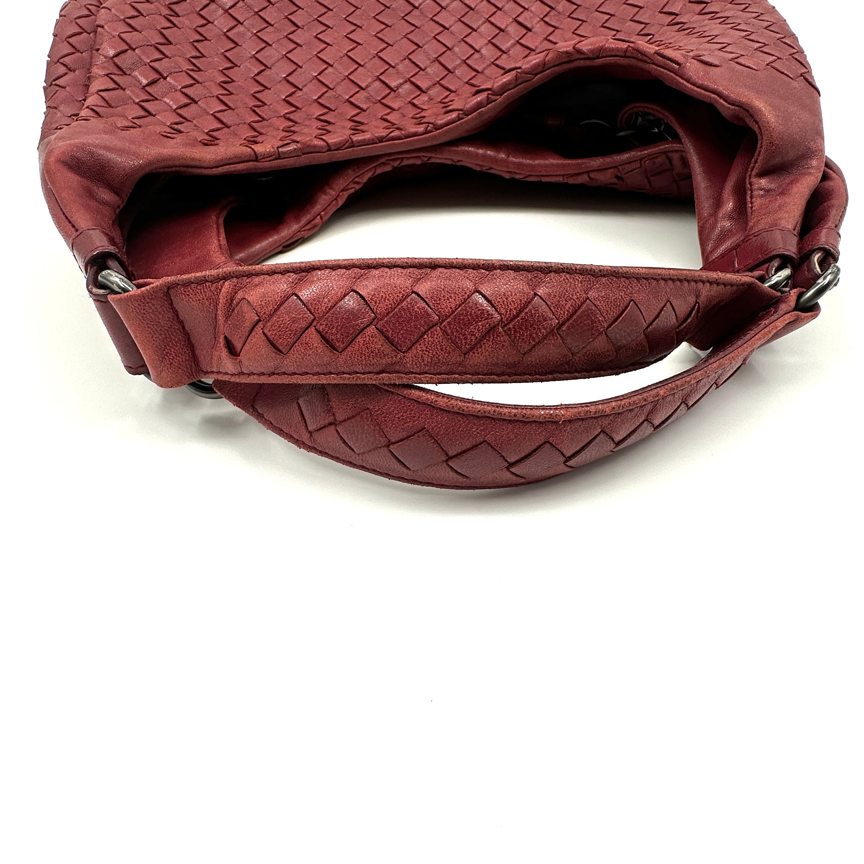 Intrecciato Campana Leather Shoulder Bag