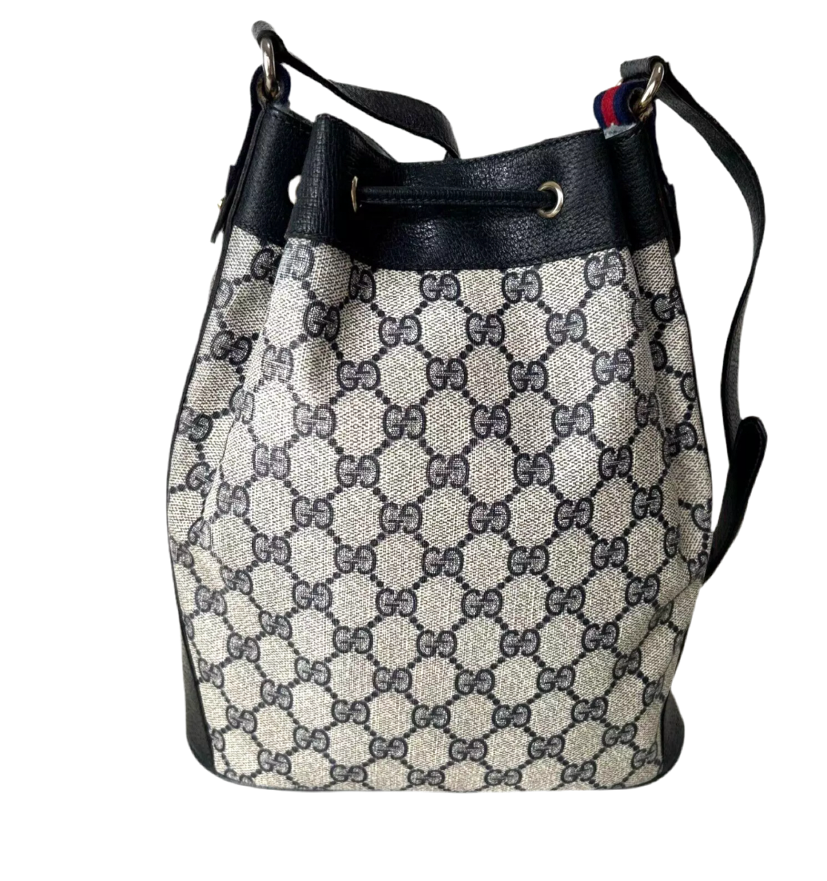 Bucket Bag Sherry Line PVC Leather Navy