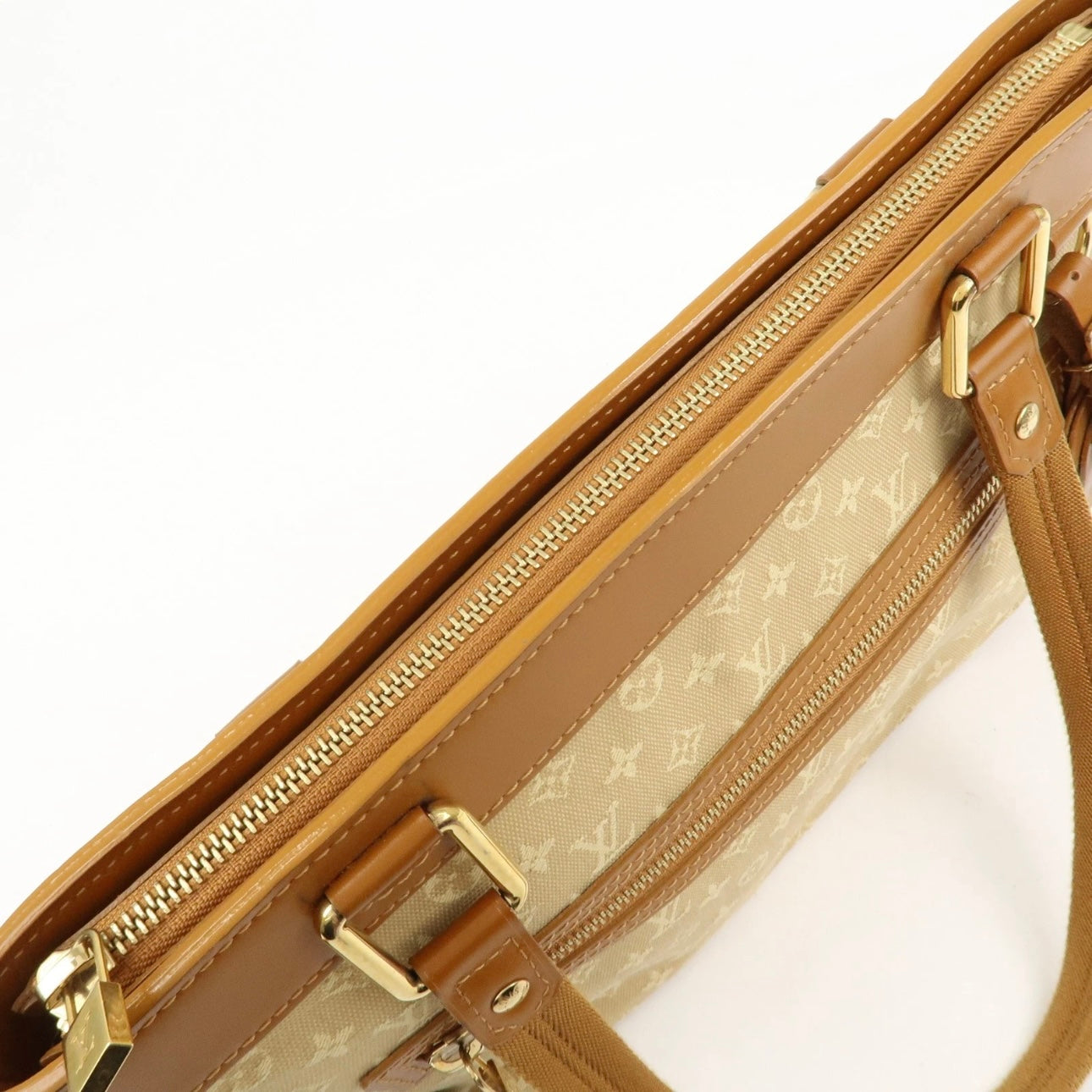 Louis Vuitton Monogram Mini Lucille PM Hand Bag Beige