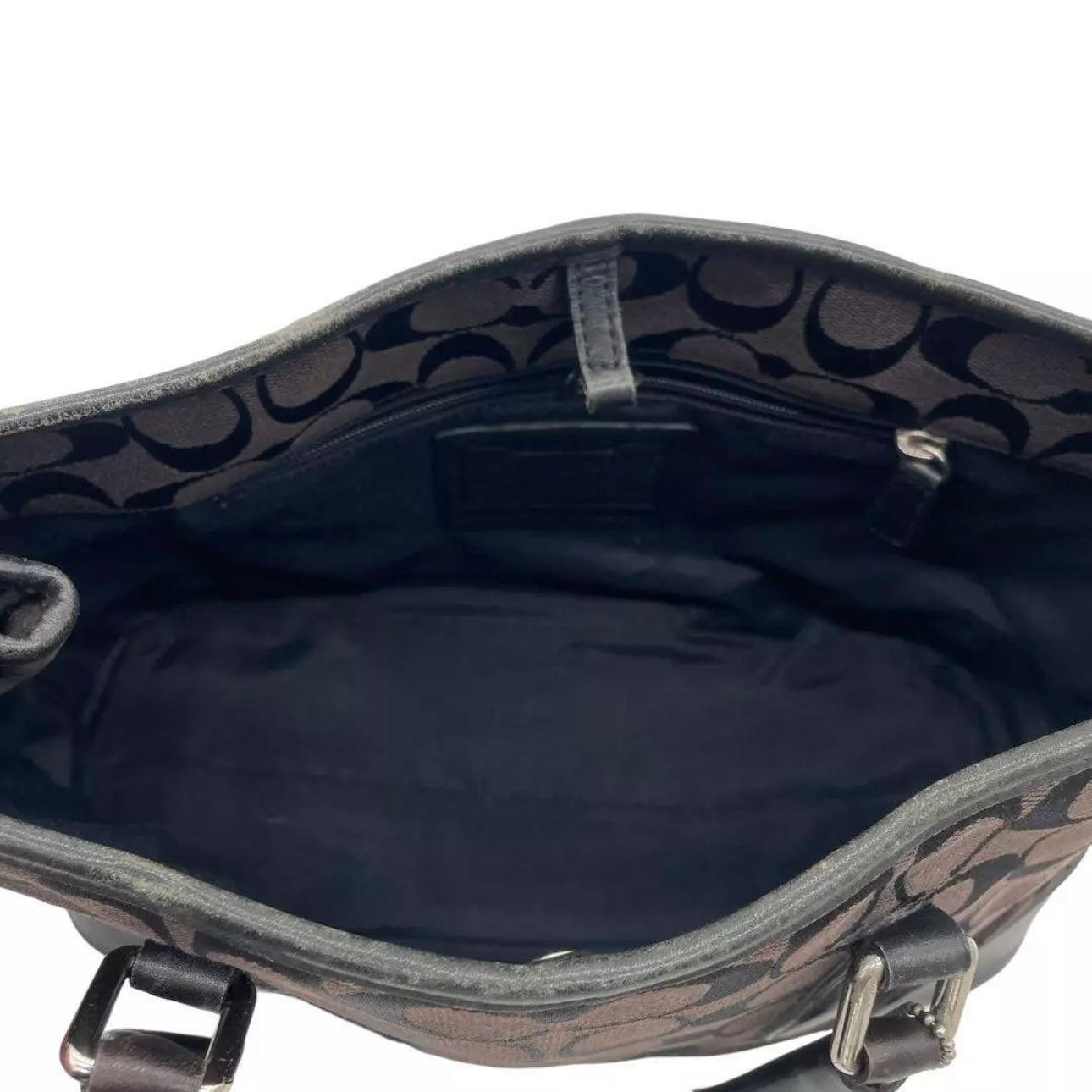 Tote bag Signature Canvas Black Canvas Leather