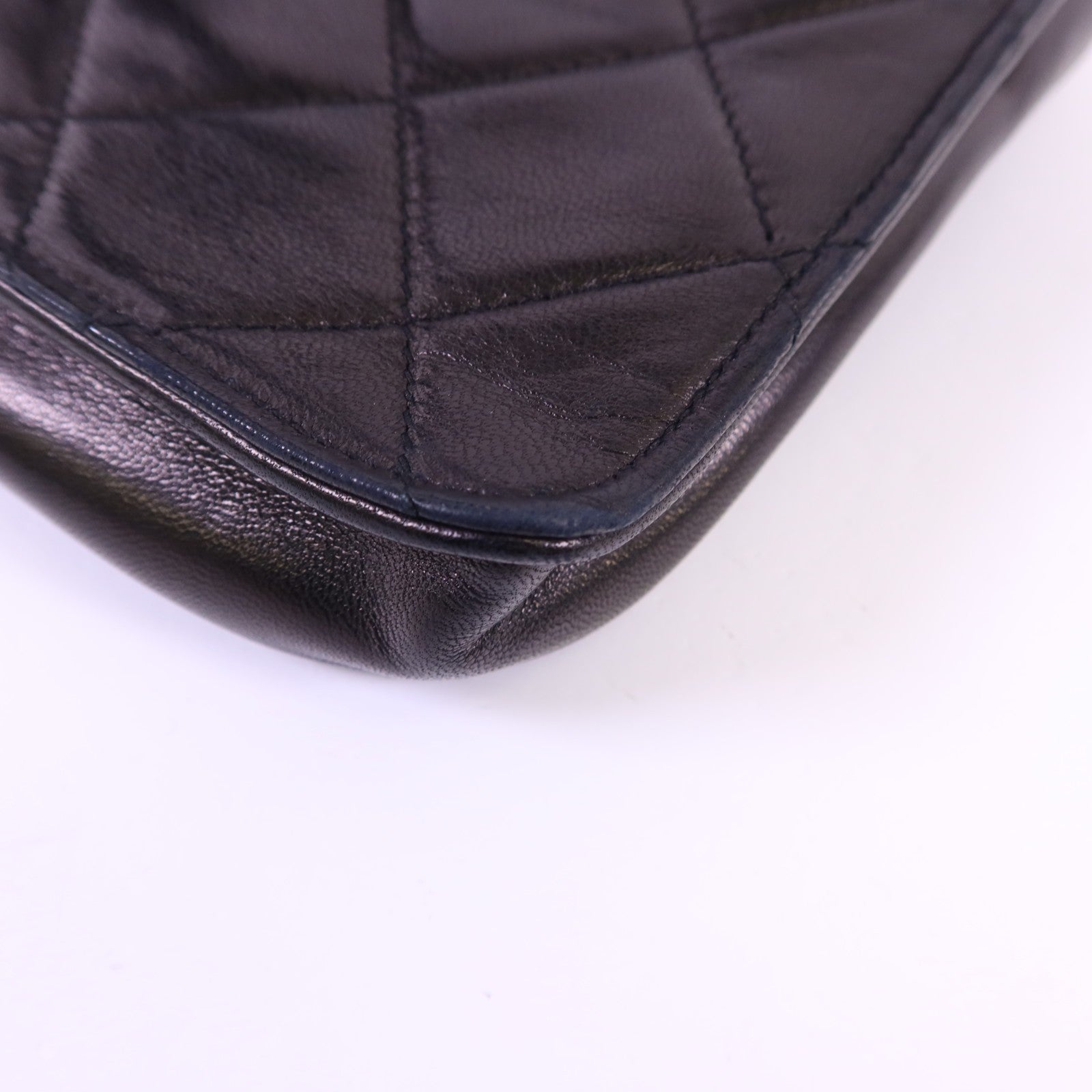 CHANEL CC GHW Waist Bag - Black, Lambskin Leather