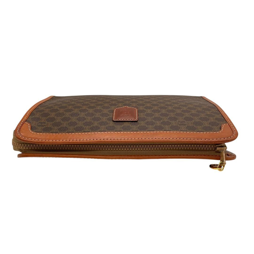 Celine s67 Magadam Clutch Bag - Brown, PVC Leather