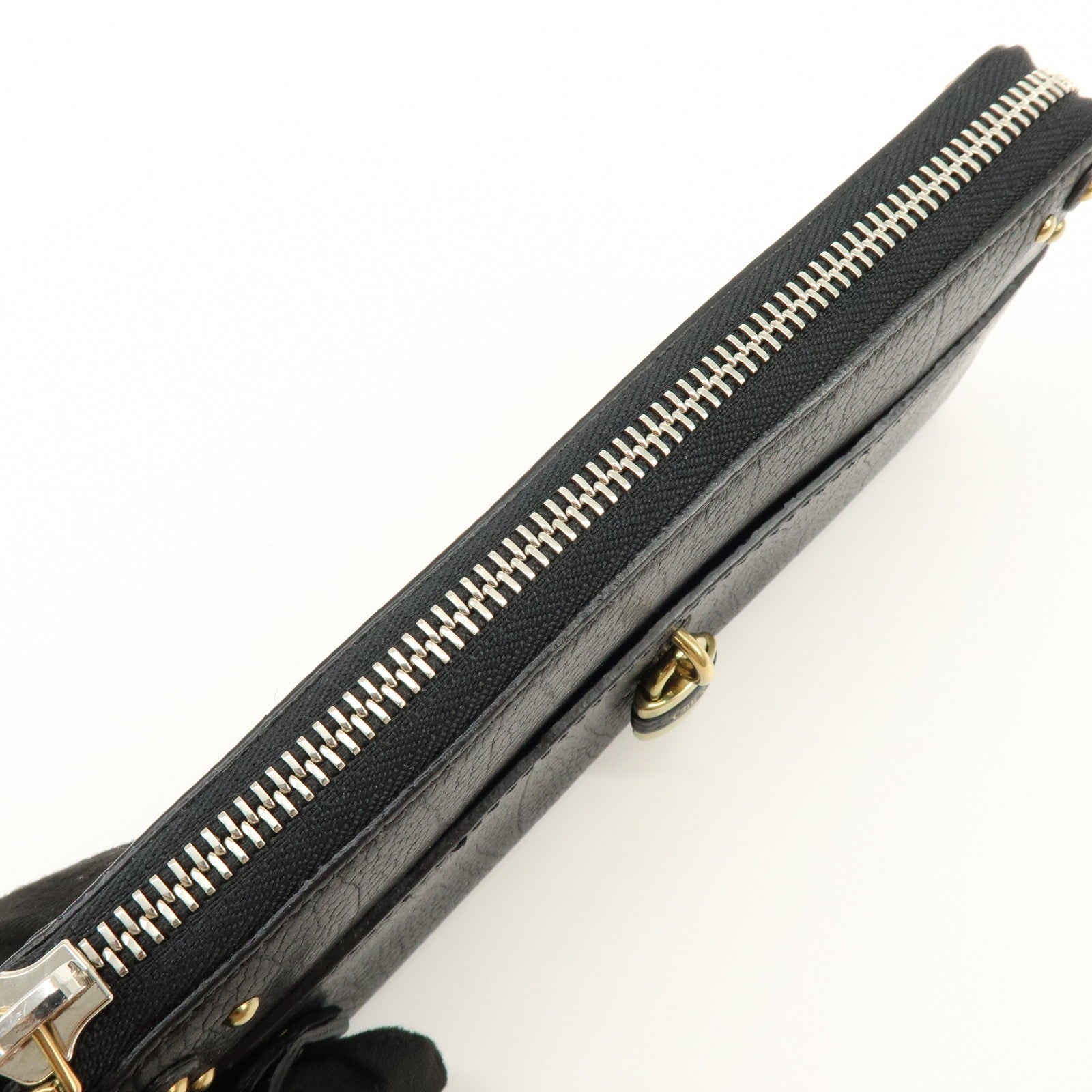 Chloe Aurora Studs Wallet - Black, Leather