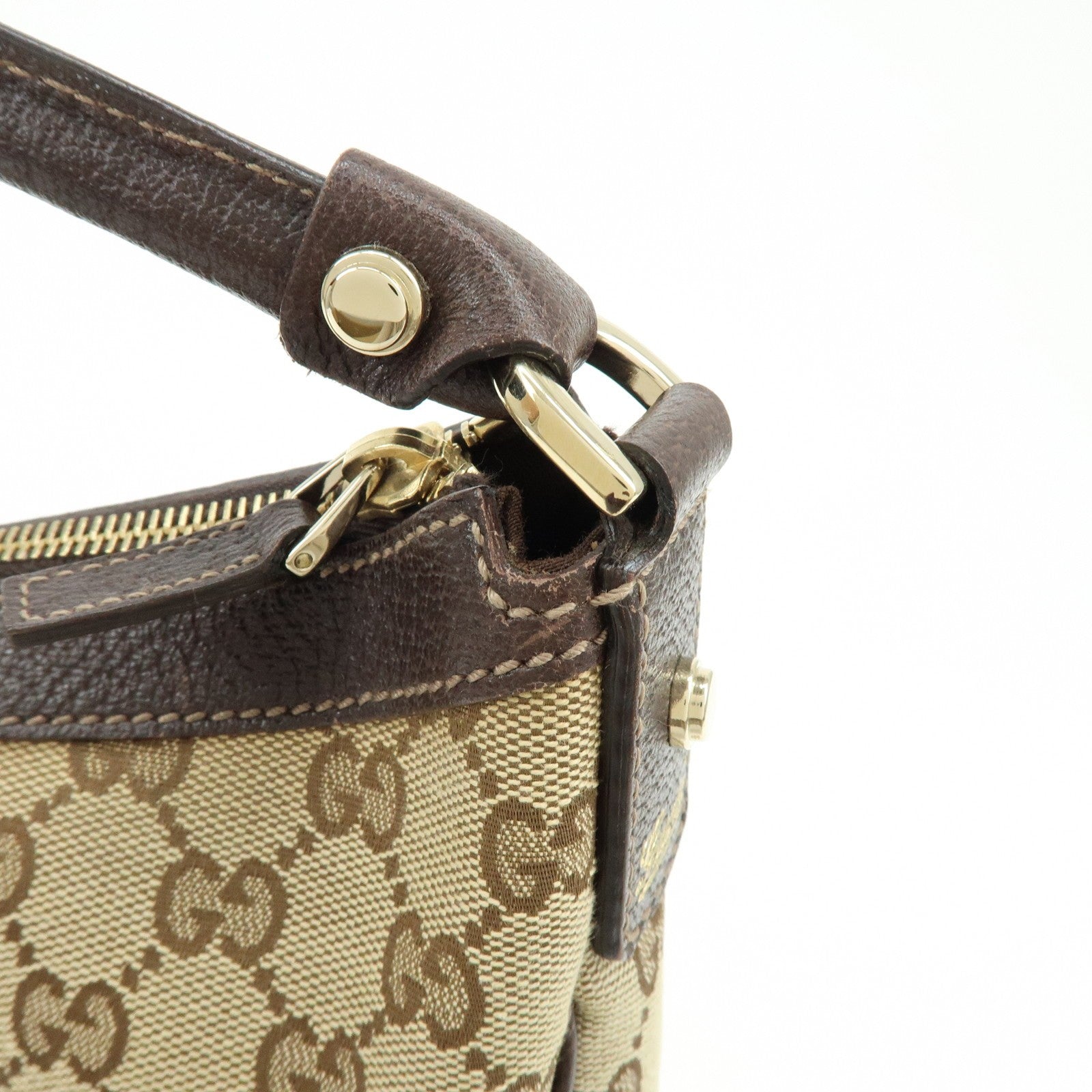 Gucci Shoulder Bag - Beige, Canvas Leather