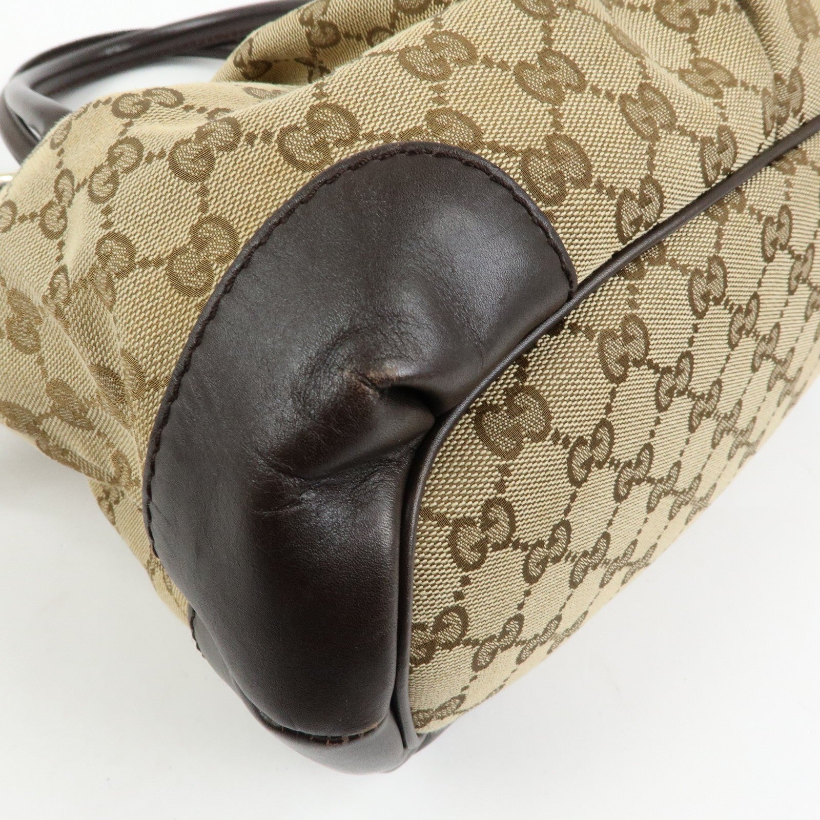 Gucci 247902 2Way Bag - Brown, Canvas and Leather