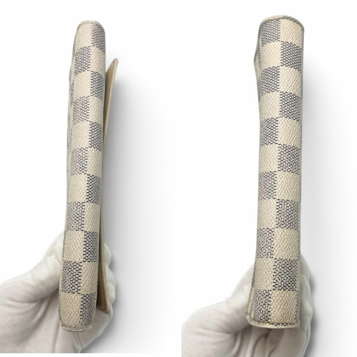 Louis Vuitton Damier Azur Portefeuille Sarah Wallet - White, Leather