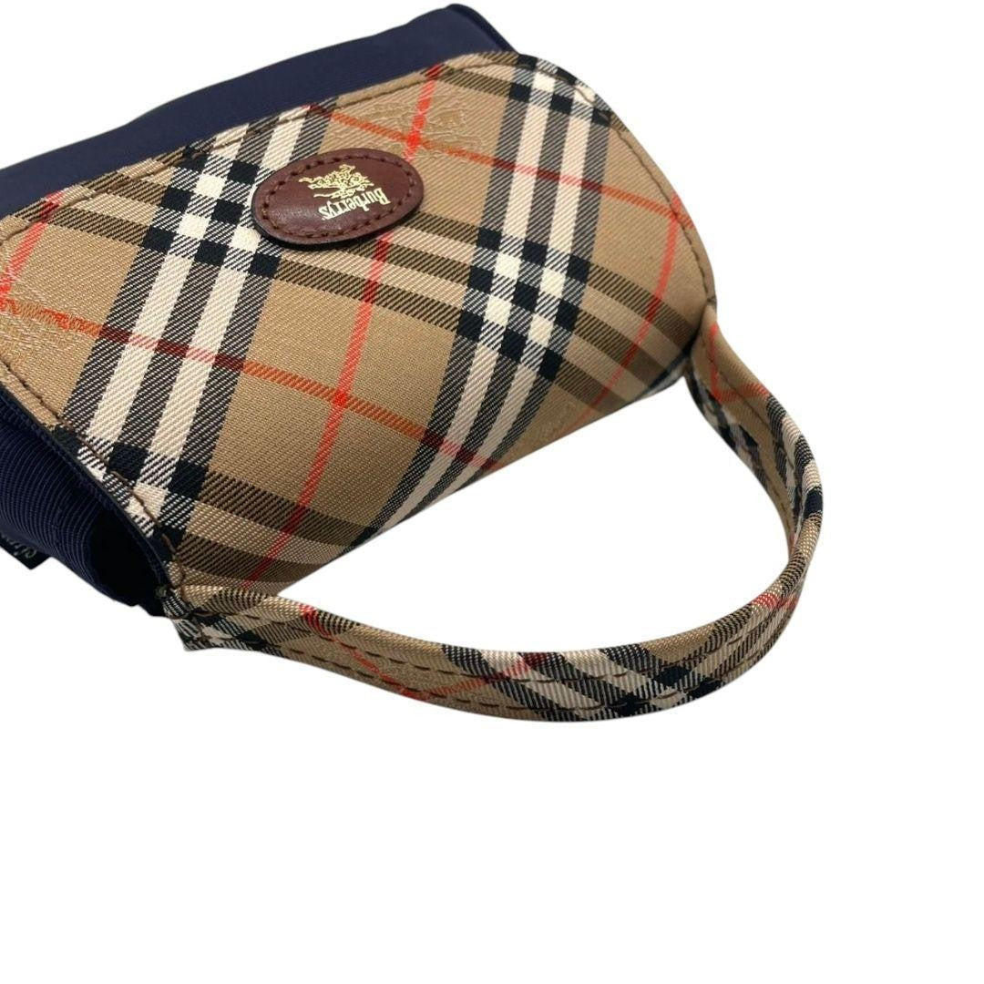 Burberry Nova Check Horse Logo Mini Bag - Beige, PVC