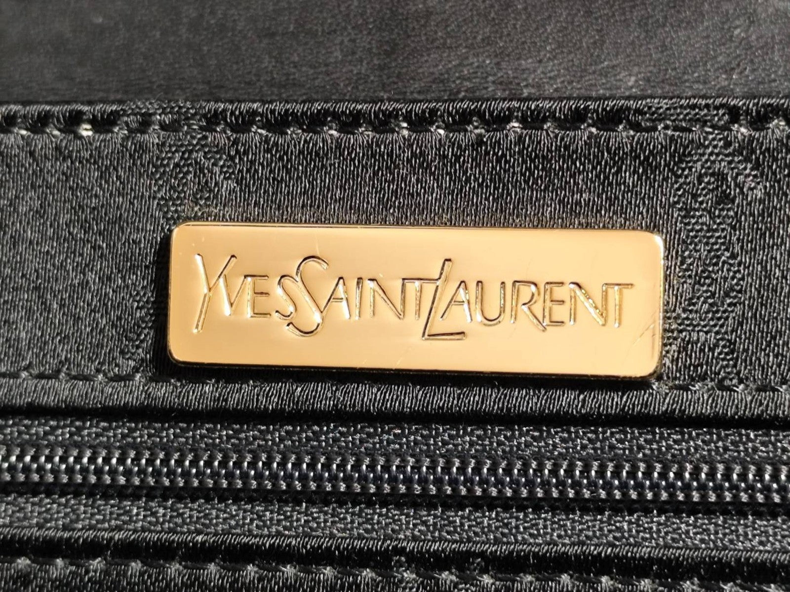 Saint Laurent Yves Vintage Hand Tote Bag - Black, Leather