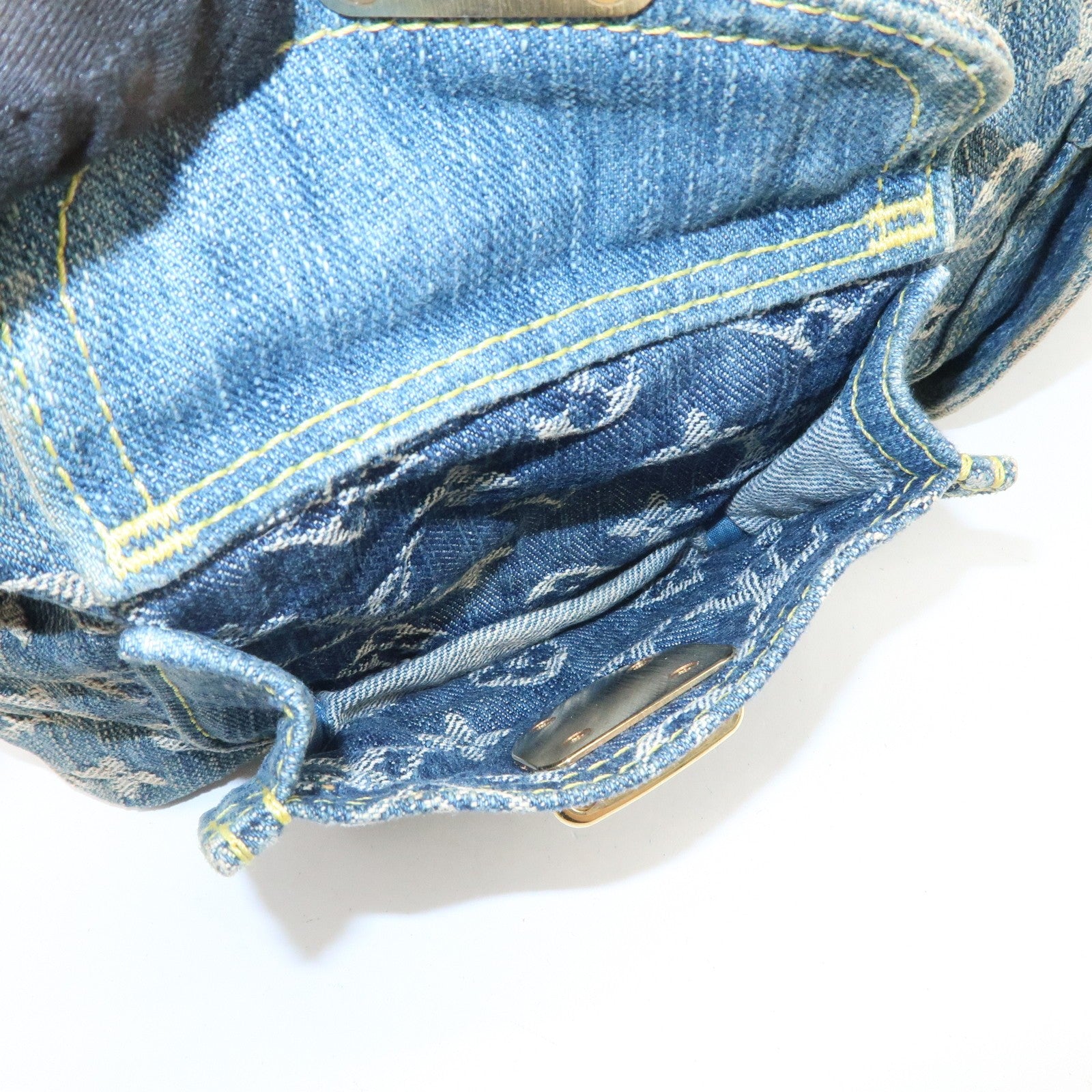 Louis Vuitton Denim Shoulder Bag - Blue, Monogram Denim