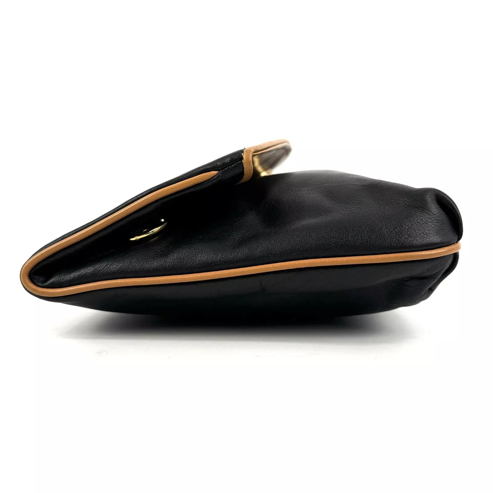 CELINE Triomphe Clutch - Black, Leather