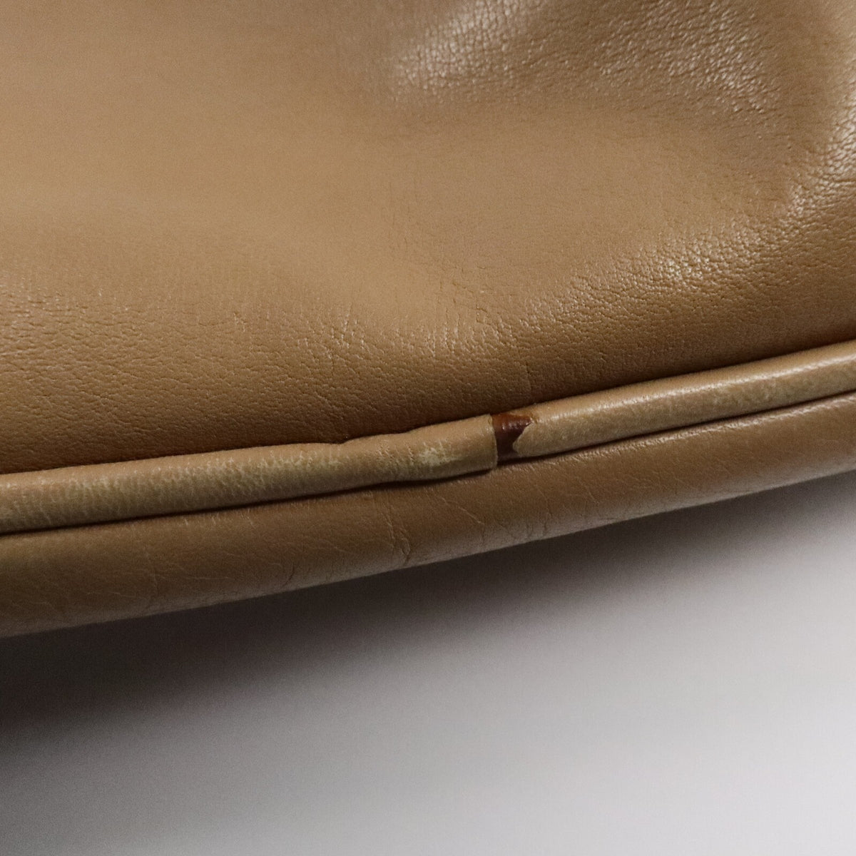 Prada GHW 2 Way Shoulder Bag - Beige, Calfskin Leather