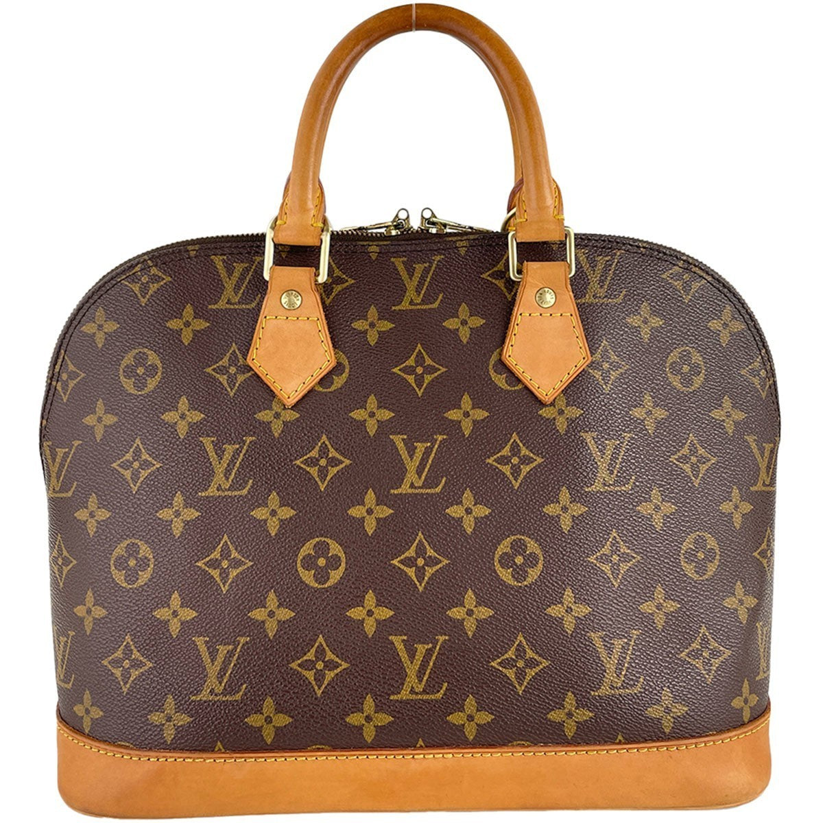 Louis Vuitton Monogram Alma Handbag - Brown, Coated Canvas
