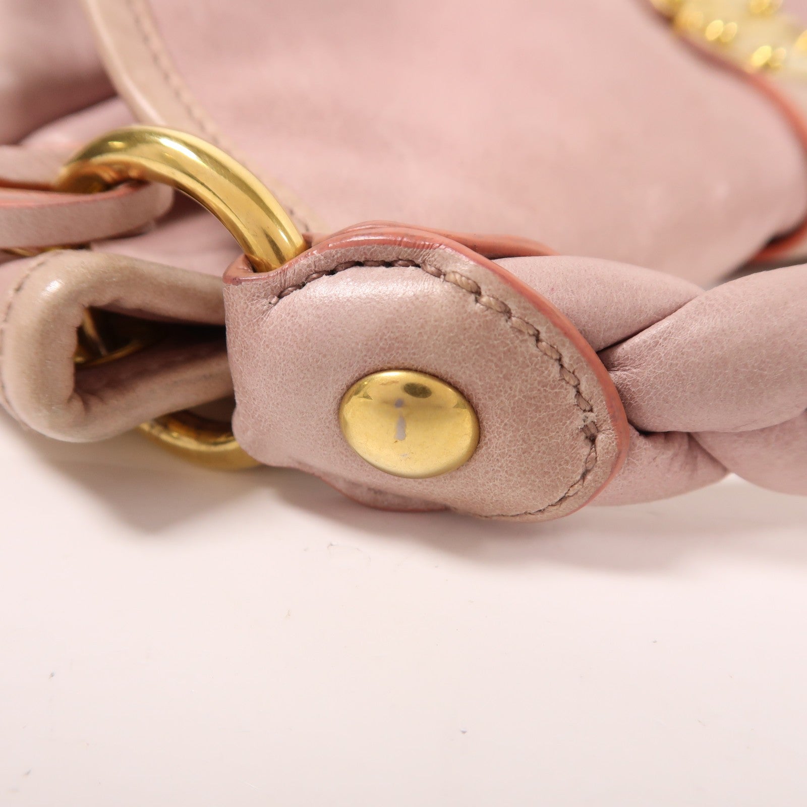 Miu Miu GHW Matelasse Coffer 2 Way Shoulder Bag - Pink, Calfskin Leather