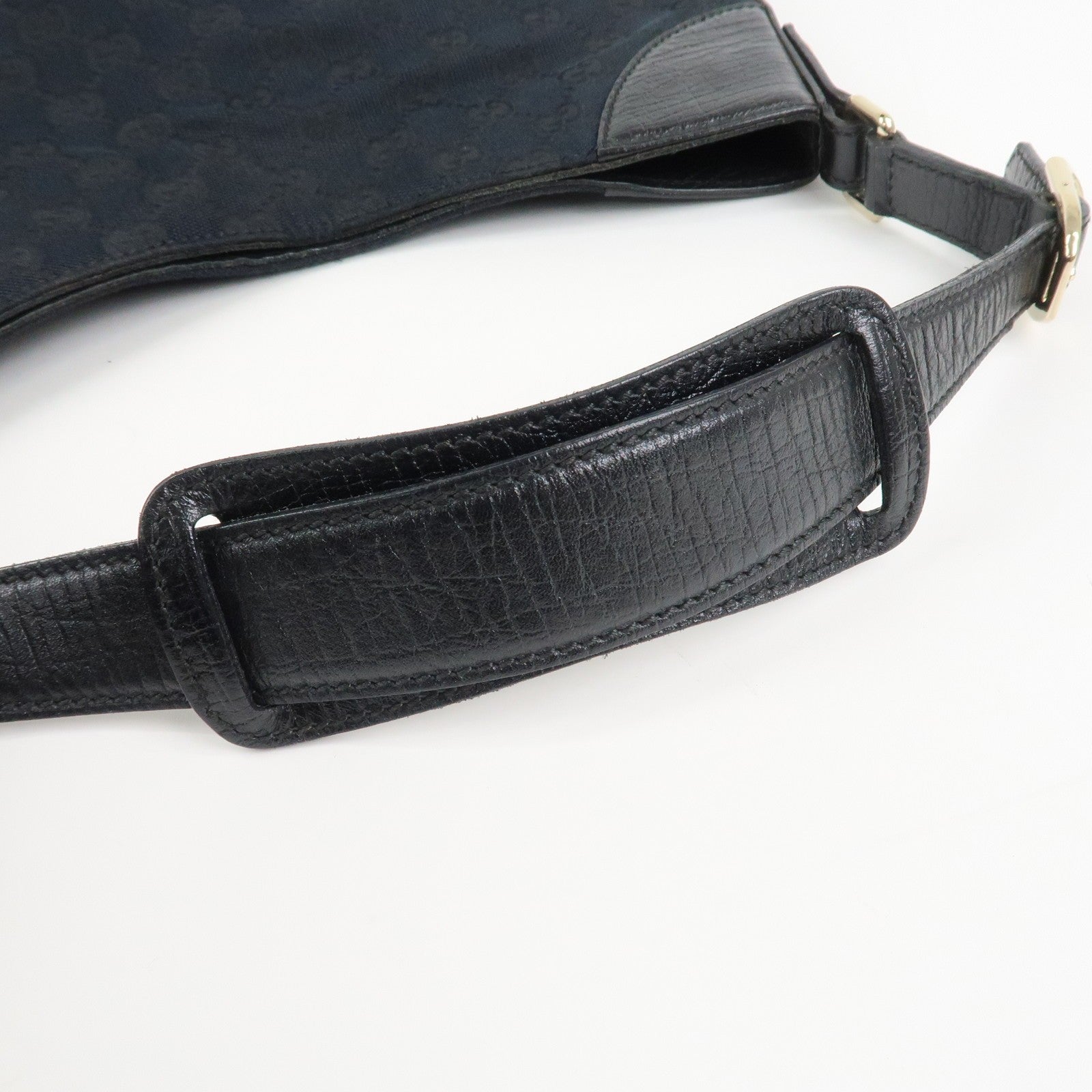 Gucci Horsebit Shoulder Bag - Black, Canvas