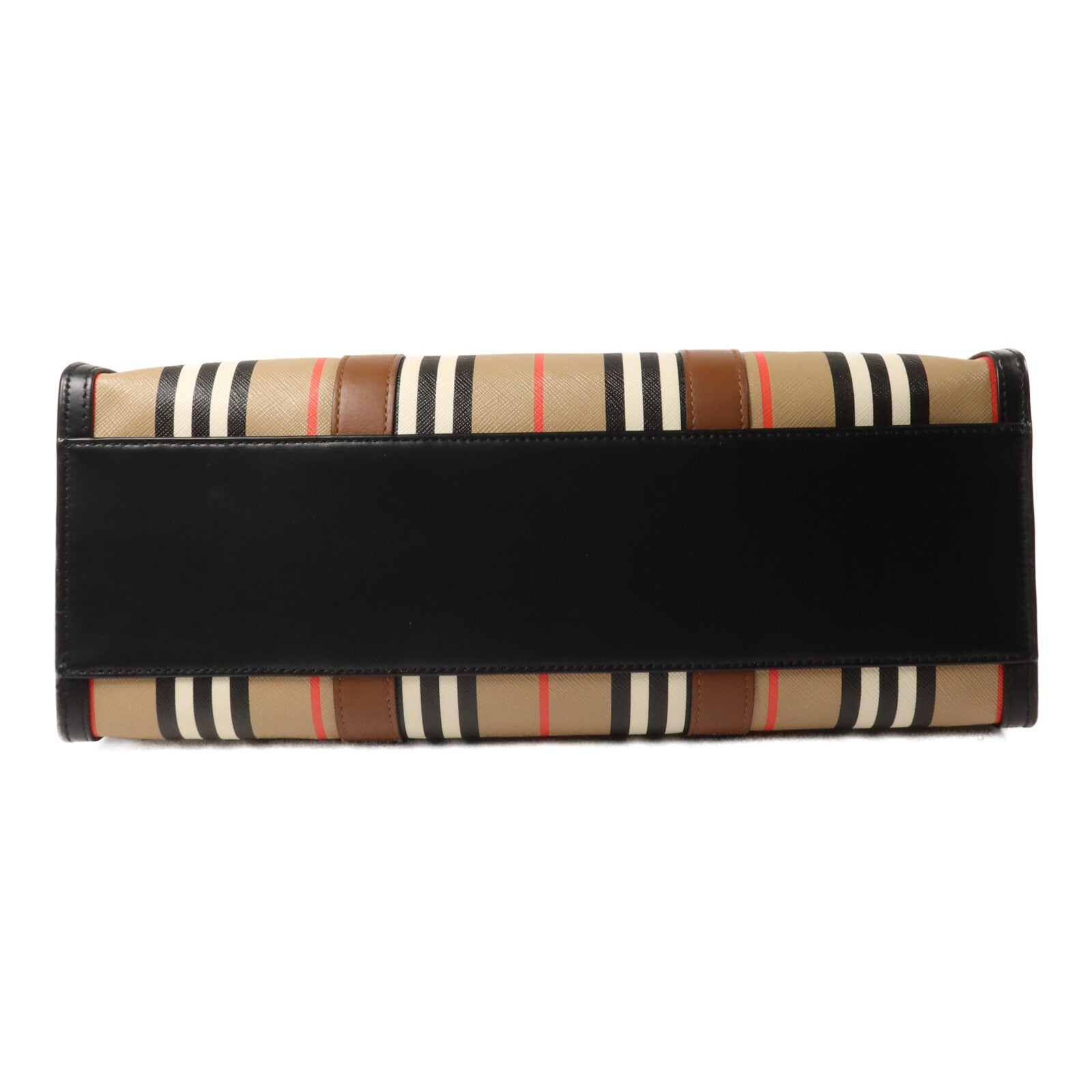 Burberry Tote Bag - Beige/Black/Brown, PVC Coated Canvas