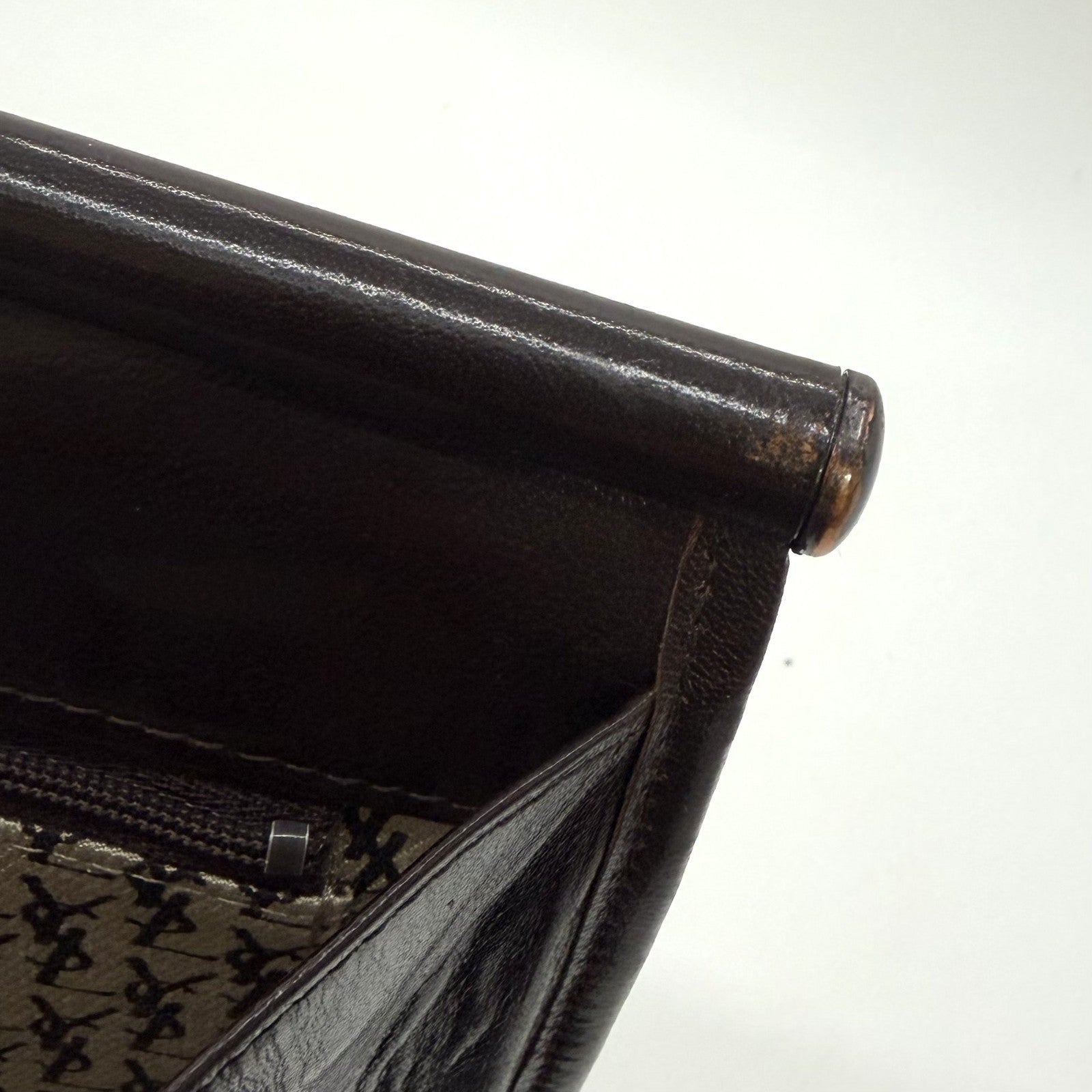 Saint Laurent Clutch Bag - Brown, Leather