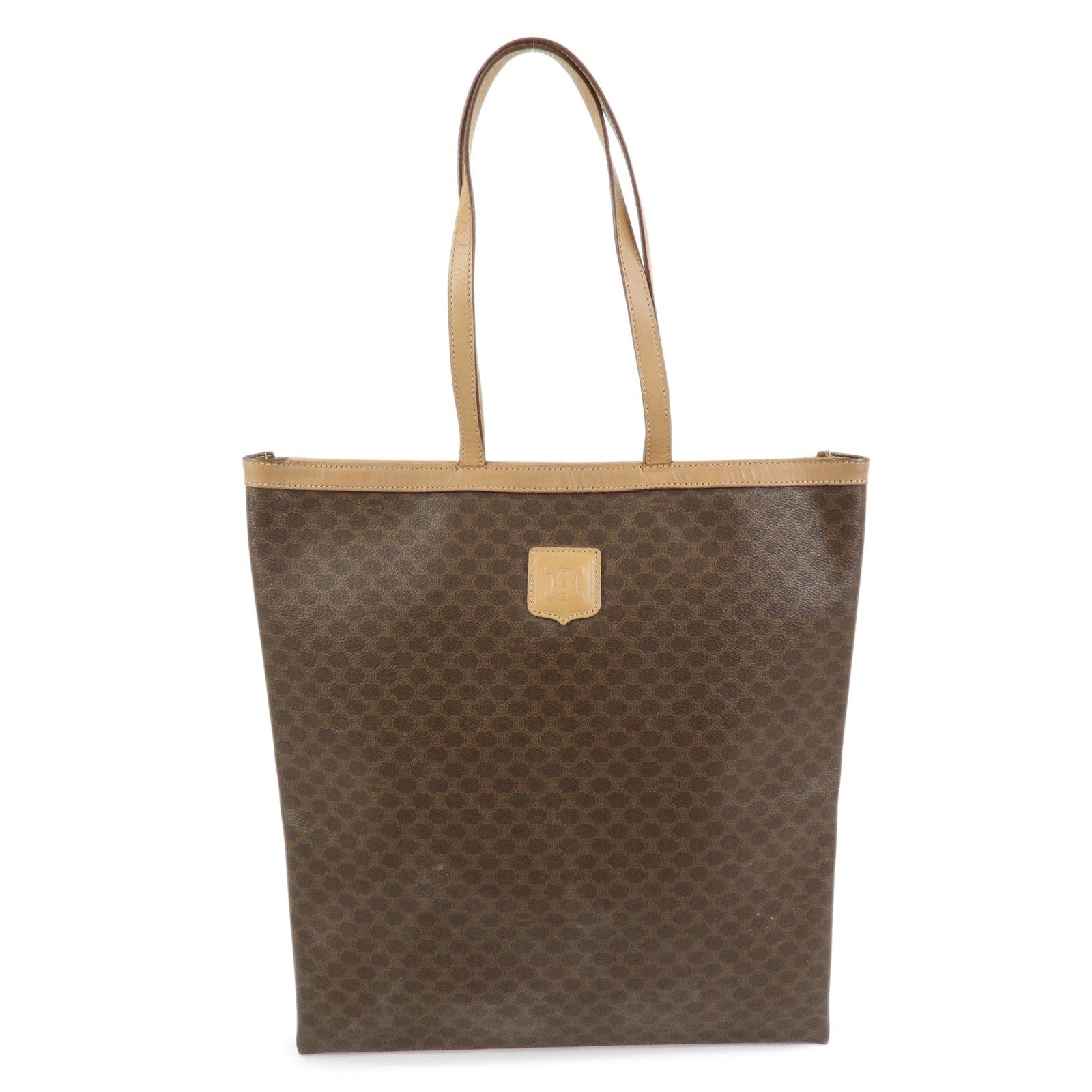 Celine Macadam Tote Bag - Brown, PVC Leather