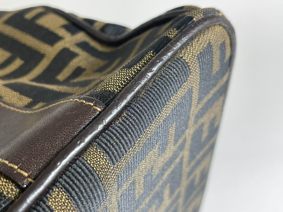 Fendi Zucca Large Vanity Bag - Brown, Canvas