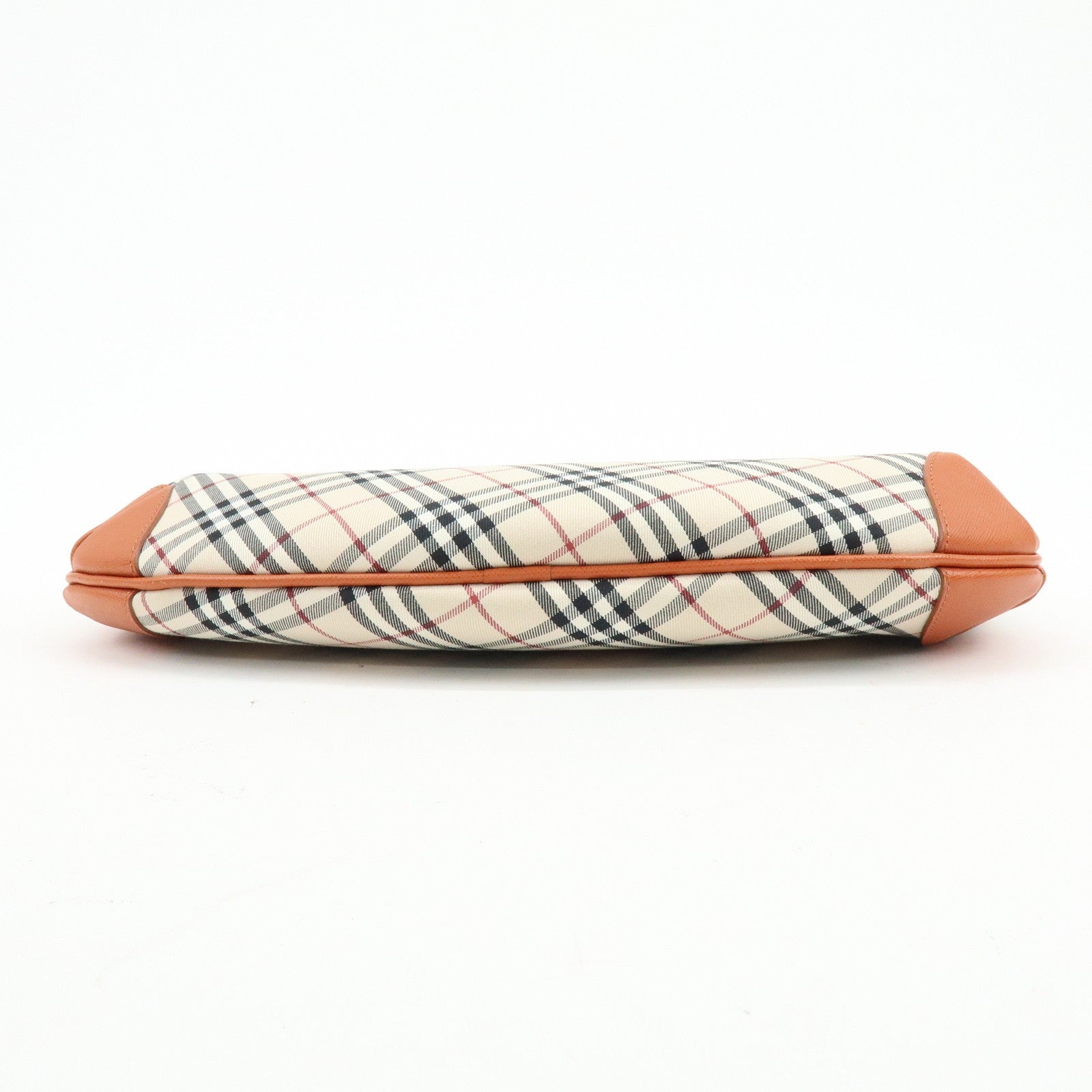 Burberry Nova Plaid Shoulder Bag - Beige, Canvas, Leather