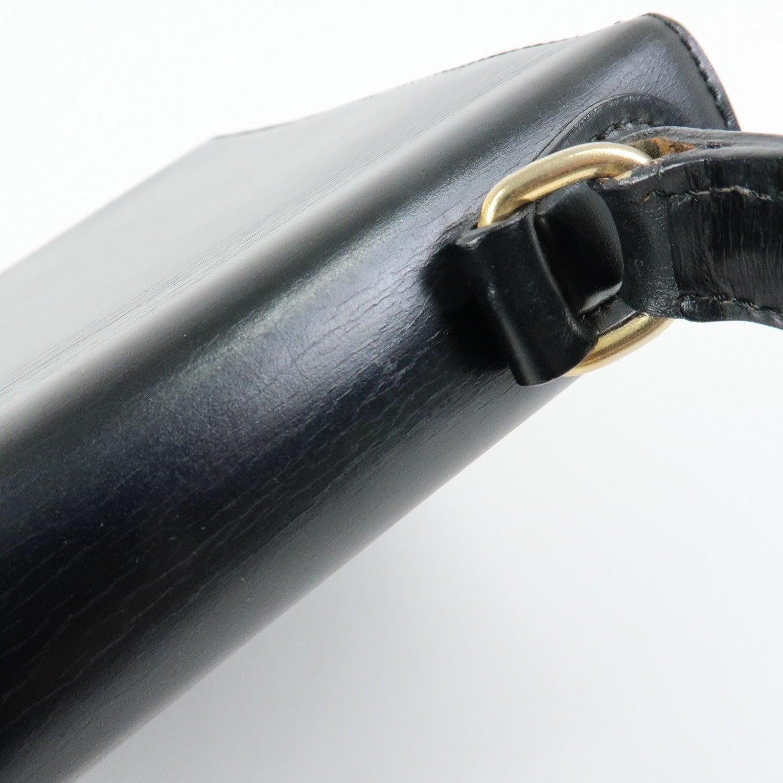 Celine Top Handle 2Way Hand Bag - Black, Leather