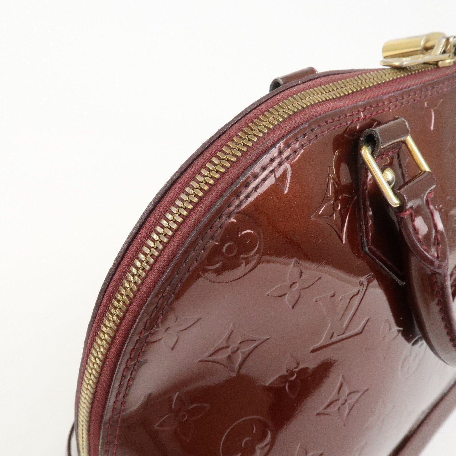 Louis Vuitton Monogram Vernis Alma PM Bag - Rouge Fauviste, Vernis Leather