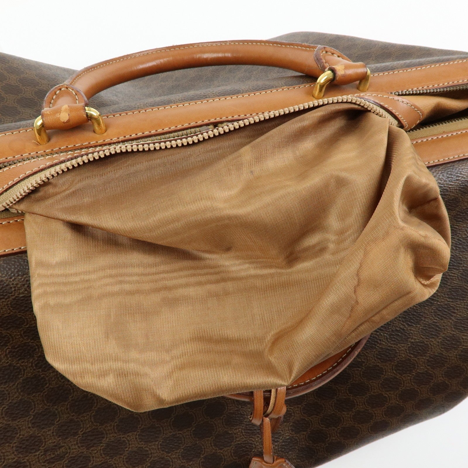Celine Macadam 2WAY Bag - Brown, PVC Leather