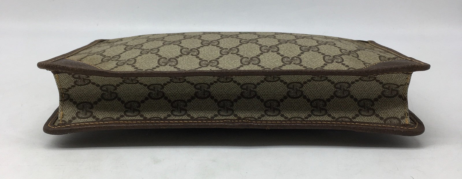 Gucci GG Supreme Monogram Clutch Bag - Beige/Brown, PVC Leather
