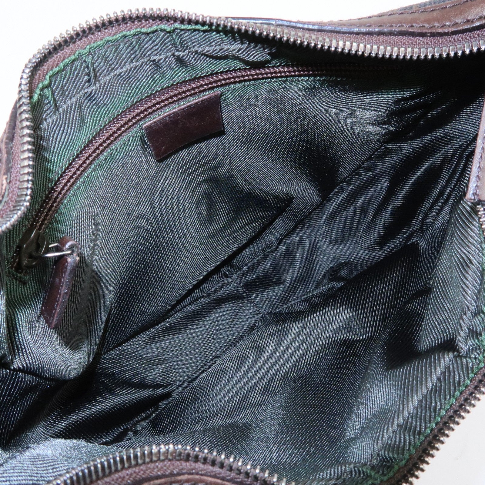 Gucci Shoulder Bag - Dark Brown, Denim, Leather