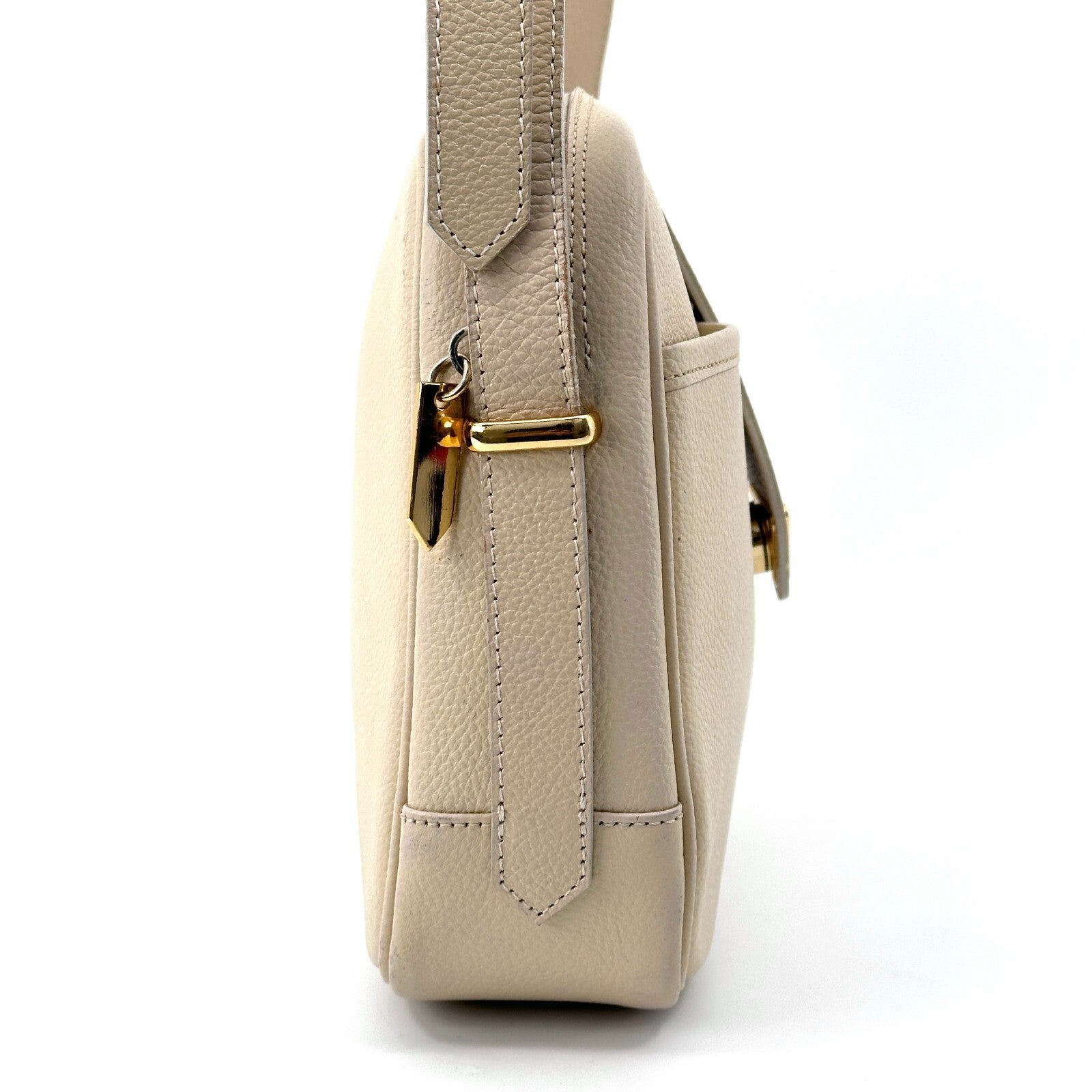 Saint Laurent Yves Shoulder Bag - Ivory, Leather