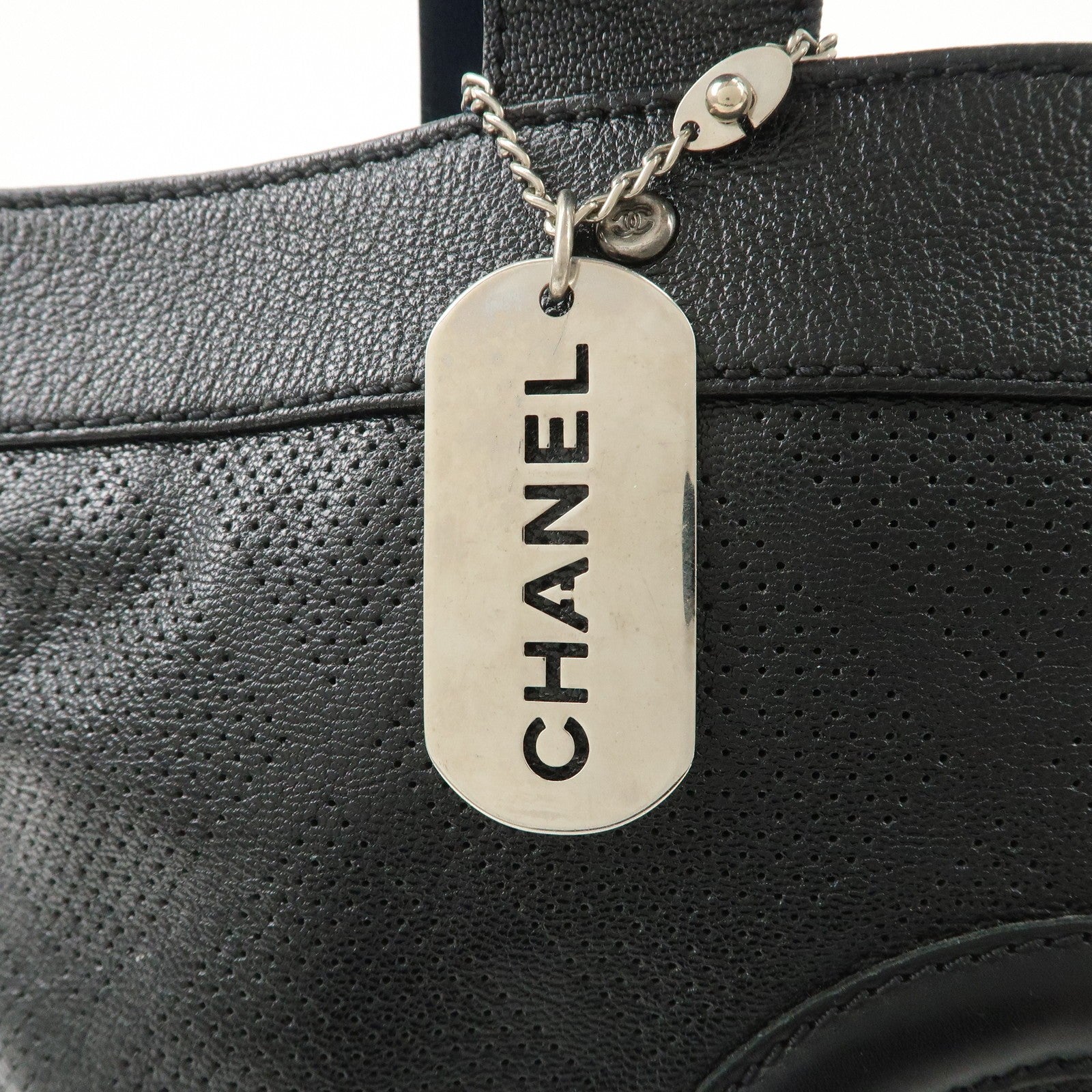 Chanel Coco Mark Tote Bag - Black, Calf Leather