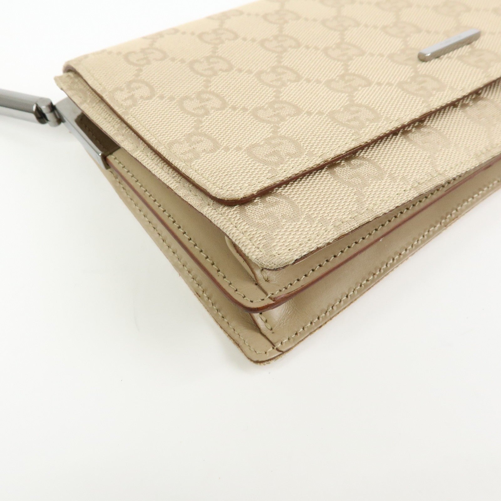 Gucci Shoulder Bag - Beige, Canvas Leather