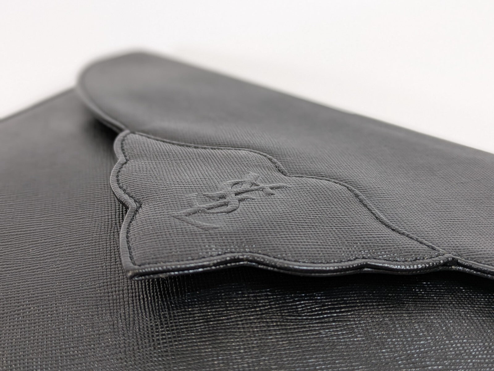 Saint Laurent Clutch Bag - Black, Leather Calfskin