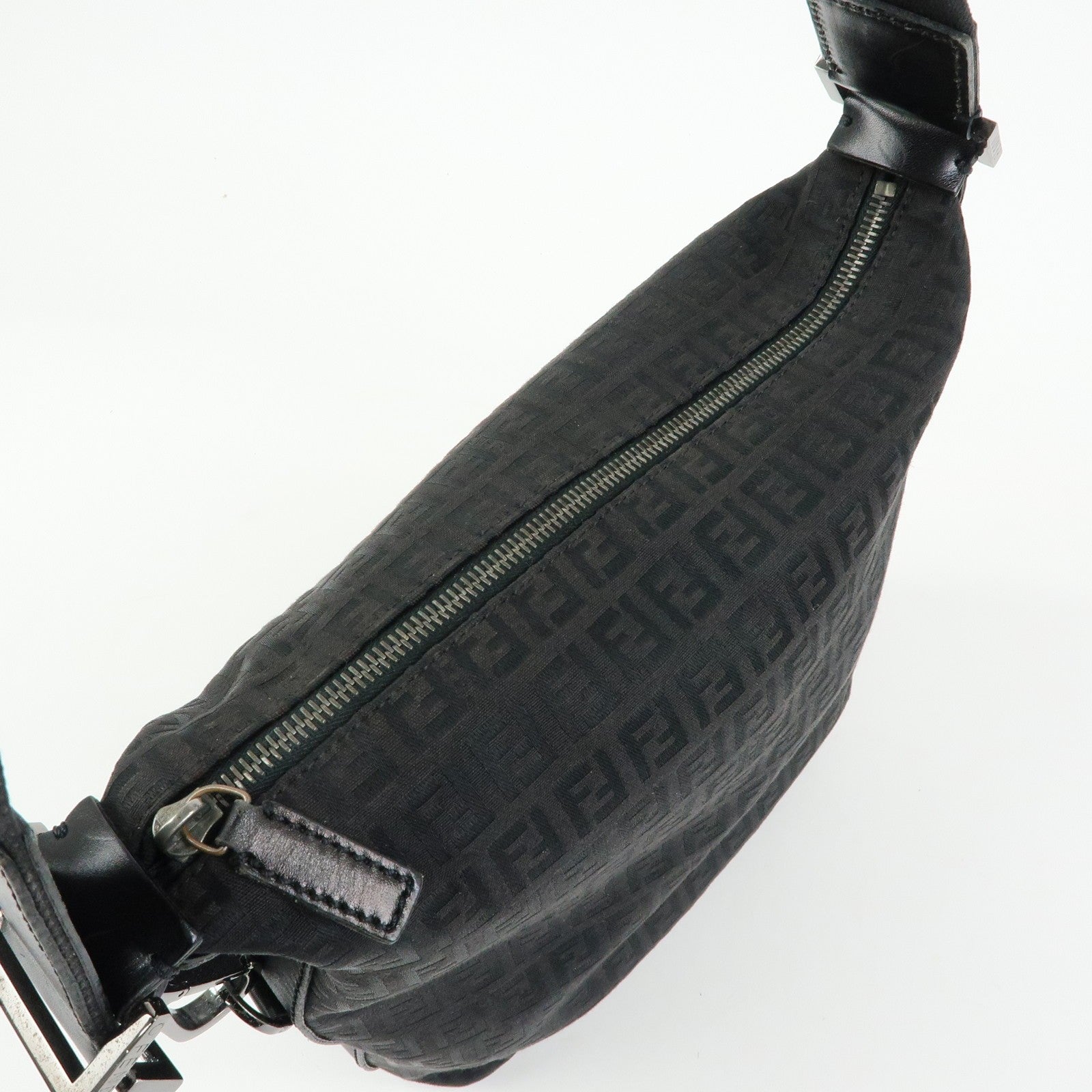 Fendi Shoulder Bag - Black, Canvas, Leather