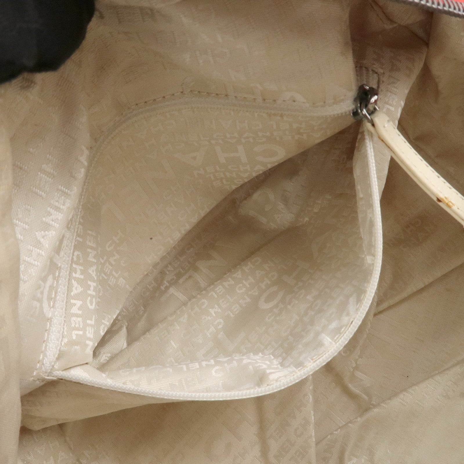 Chanel Chocolate Bar COCO Mark Hand Bag - Red, Canvas Leather