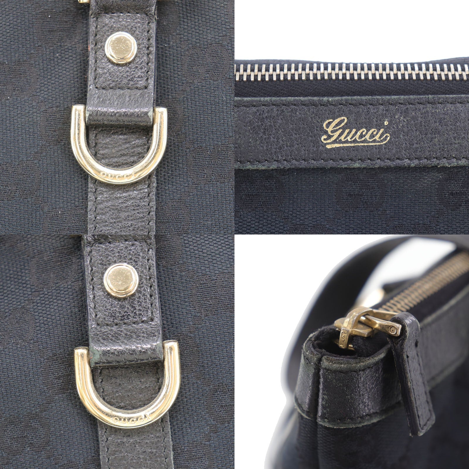 Gucci Original GG Canvas Tote Bag - Black, Canvas