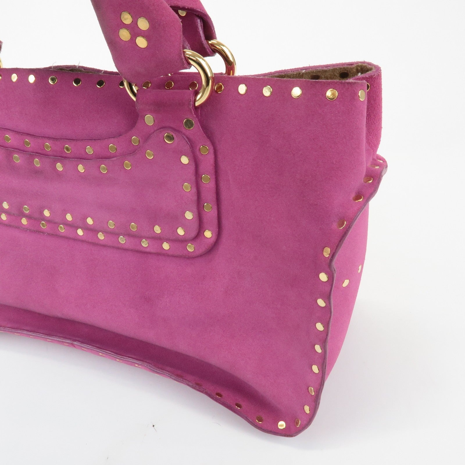 Celine Buggy Hand Bag - Pink, Suede Leather
