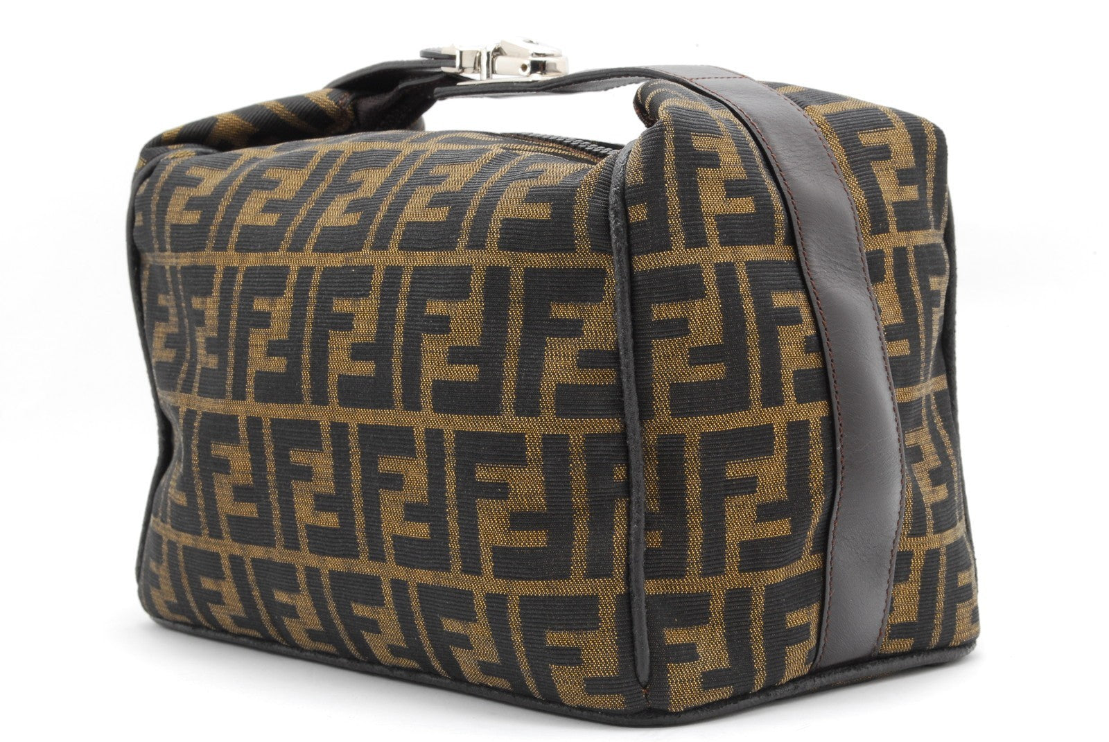 Fendi Zucca Handbag - Brown, Canvas Leather