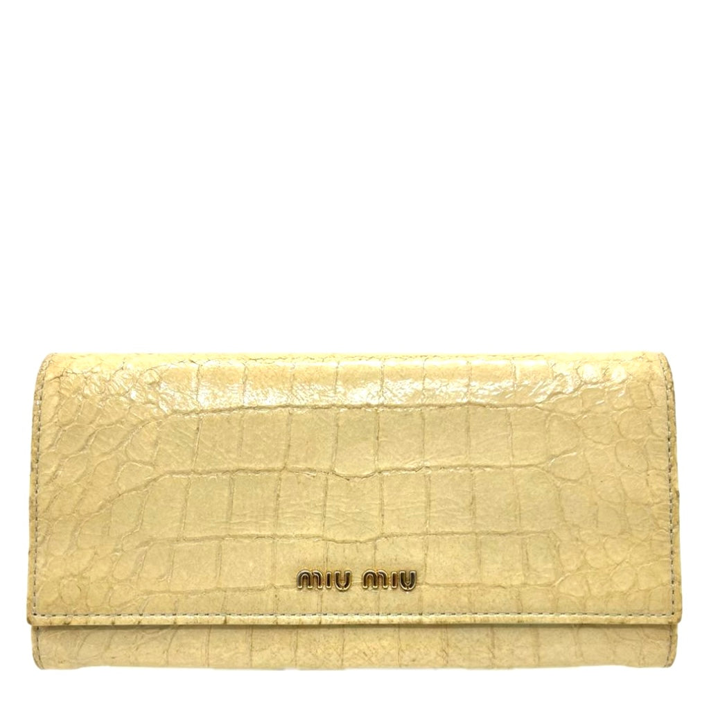 Miu Miu Leather Bifold Wallet