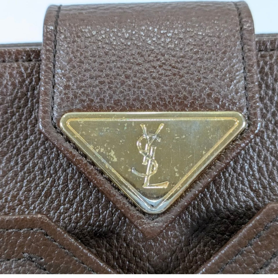 Yves Saint Laurent clutch leather