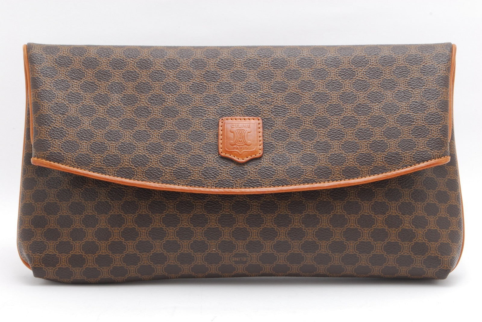 Celine Macadam Clutch Bag - Brown, Leather and PVC