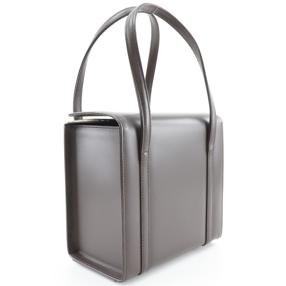 Burberry Box Handbag - Brown, Calfskin