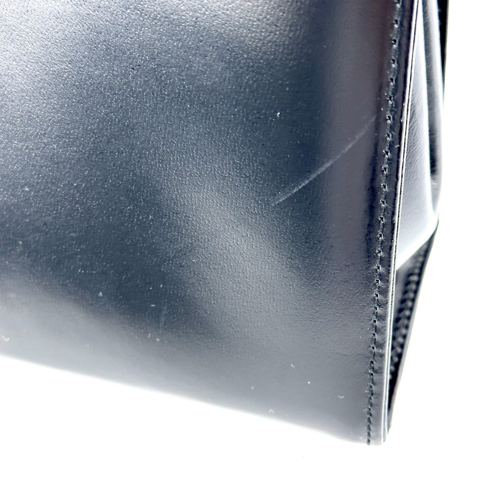 Saint Laurent Yves Shoulder Hand Tote Bag - Black, Leather