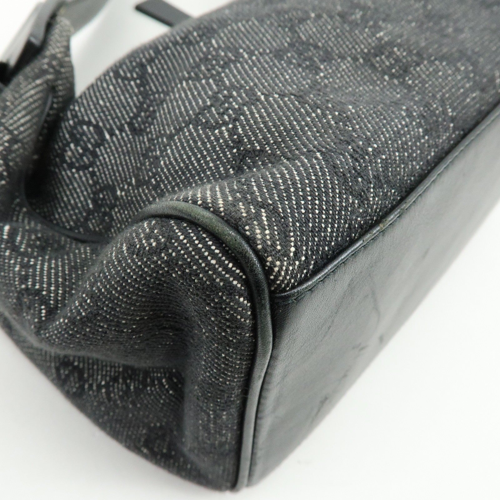 Gucci Shoulder Bag - Black, GG Canvas, Leather