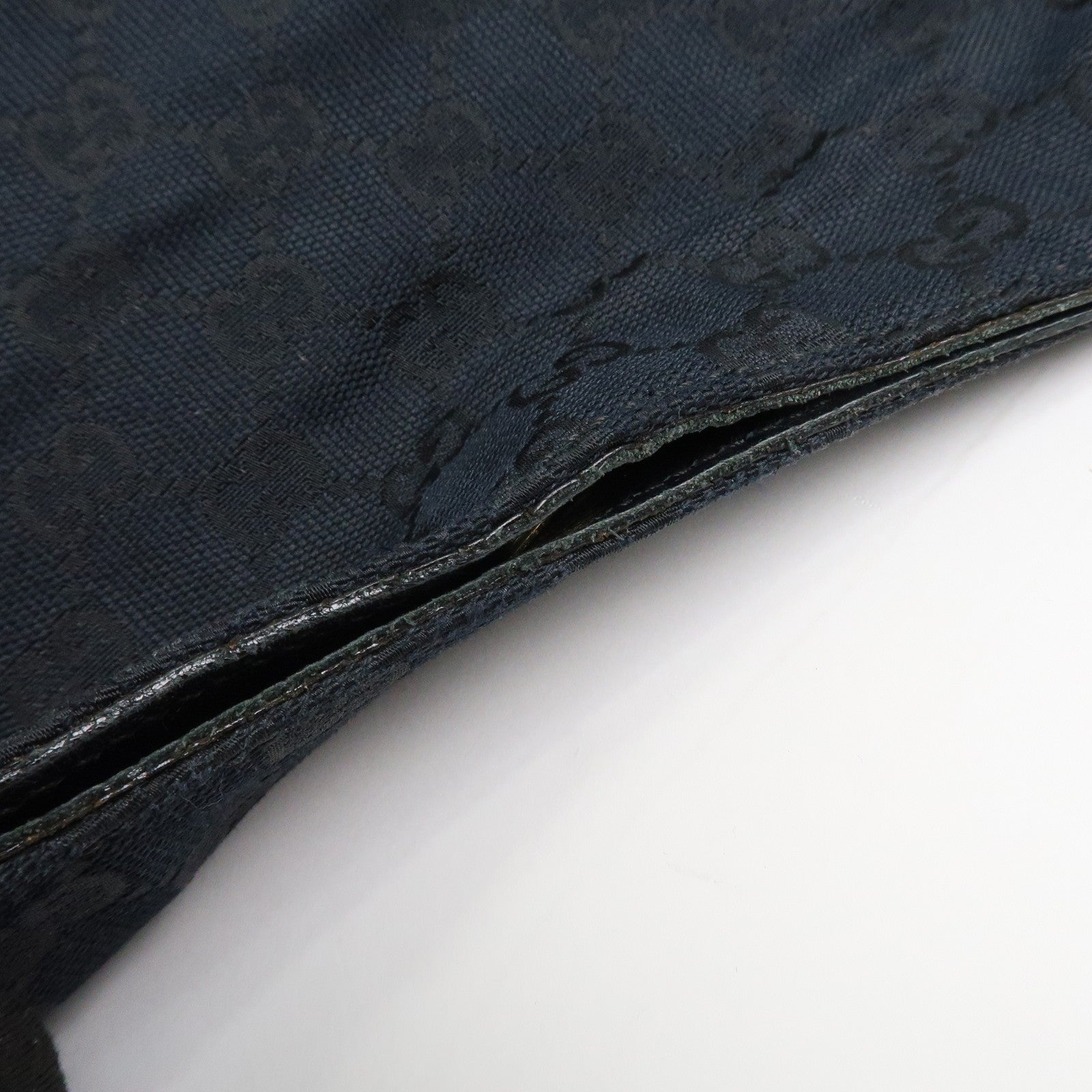 Gucci Horsebit Shoulder Bag - Black, Canvas