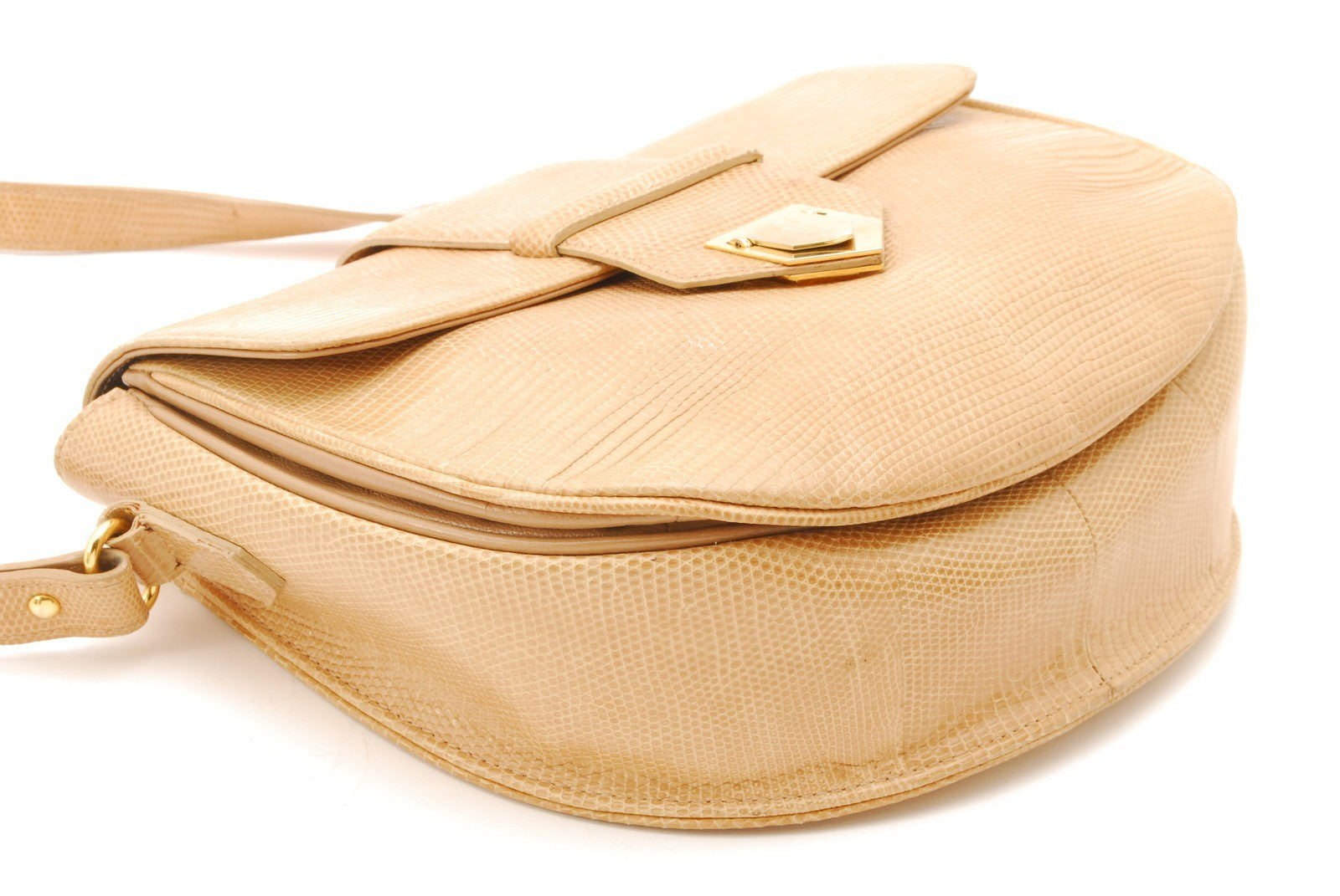 Saint Laurent Yves Vintage Shoulder Bag - Beige, Leather