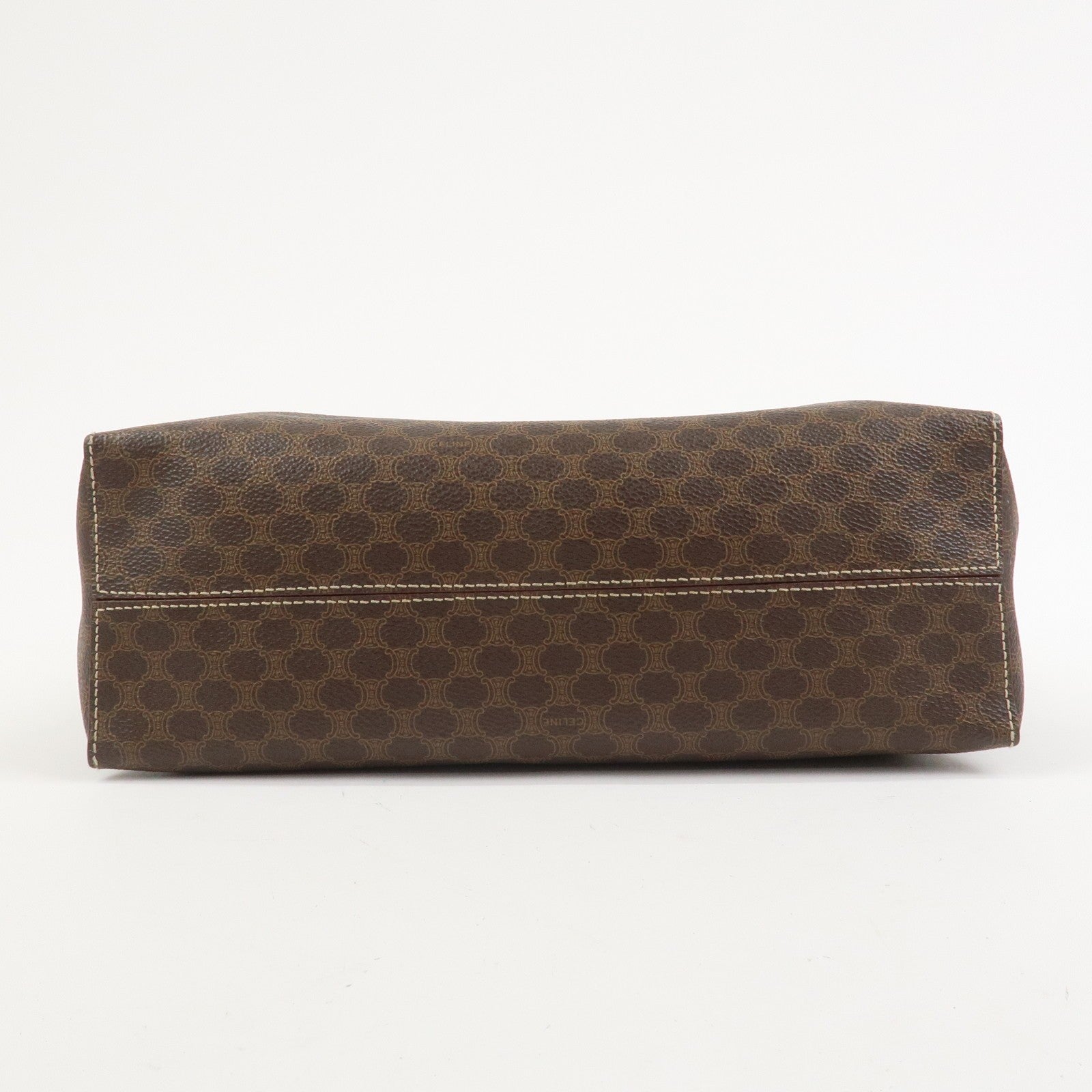 Celine Macadam Hand Bag - Brown, PVC Leather