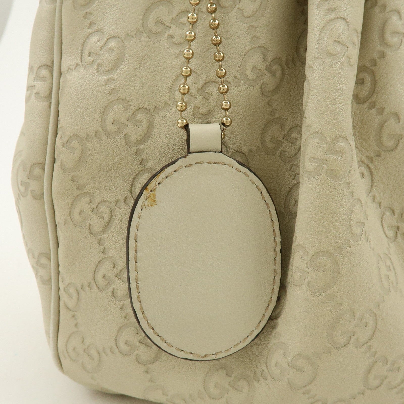 Gucci Sukey Guccissima Leather Tote Bag - White, Leather