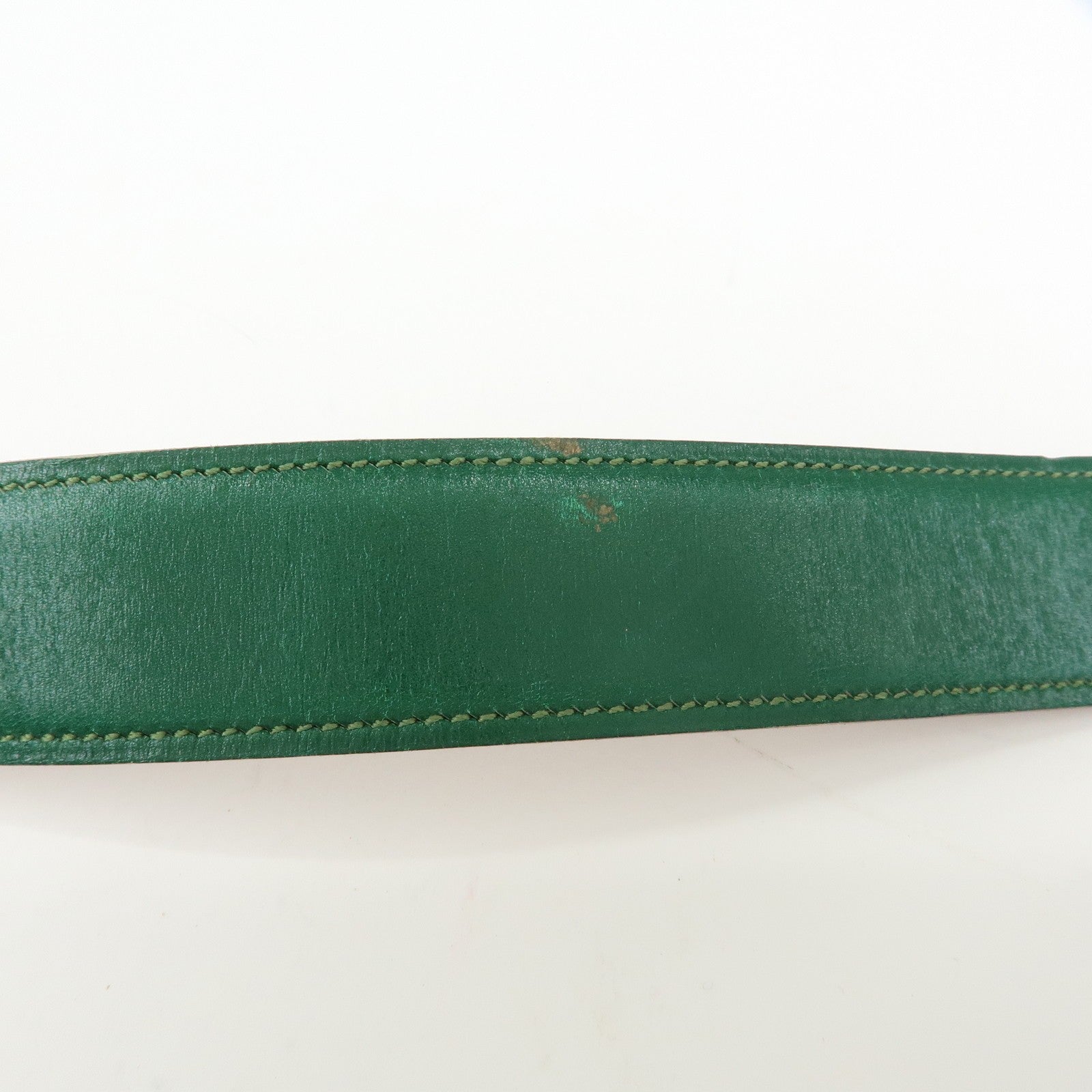 Hermès H Buckle Reversible Constance Belt - Gold Green, Veau Epsom Leather