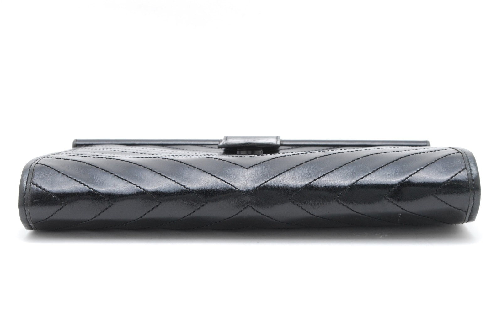 Saint Laurent Yves Saint-Laurent Clutch Bag - Black, Leather