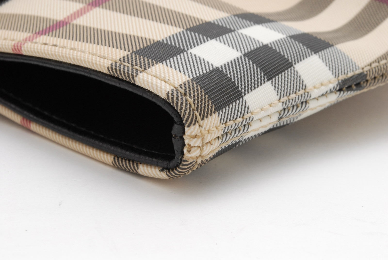 Burberry Nova Check Tote Bag - Black Beige, PVC Leather